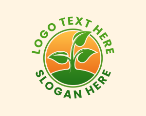 Eco - Plant Sprout Garden logo design