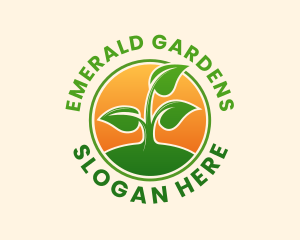 Plant Sprout Garden logo design