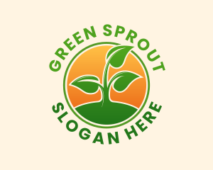 Plant Sprout Garden logo design