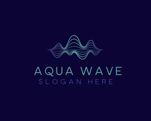 Tech Frequency Wave logo design