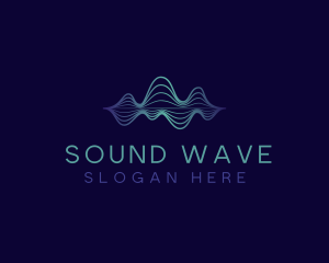 Tech Frequency Wave logo design