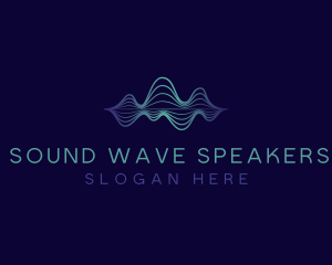 Tech Frequency Wave logo design