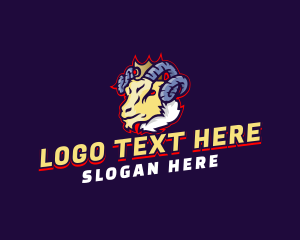 Streamer - Sheep King Gamer logo design