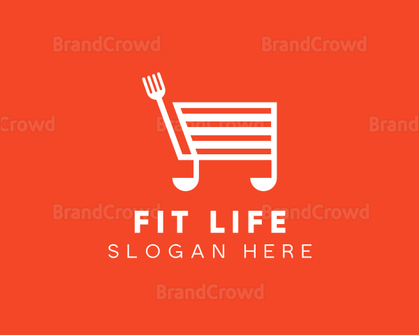 Cooking Shopping Cart Logo