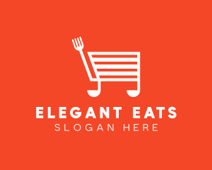 Cooking Shopping Cart logo design