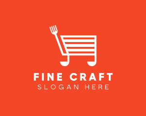 Cooking Shopping Cart logo design