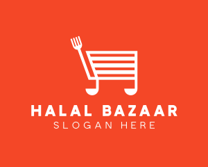 Cooking Shopping Cart logo design