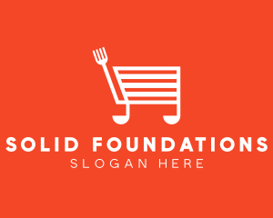 Cuisine - Cooking Shopping Cart logo design