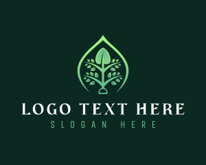 Lawn - Shovel Leaf Gardening logo design