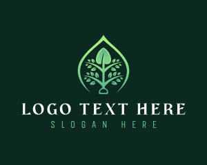 Vine - Shovel Leaf Gardening logo design