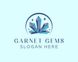 Garnet - Precious Gem Sparkle logo design