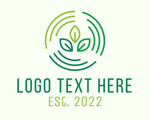 Organization - Organic Eco Leaf logo design