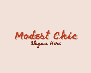 Chic Retro Shop logo design