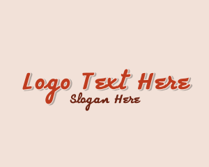 Typography - Chic Retro Shop logo design