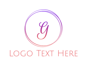 Purple Circle - Fashion Elegant G logo design