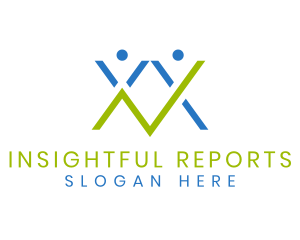 Report - Teamwork Progress Letter N logo design