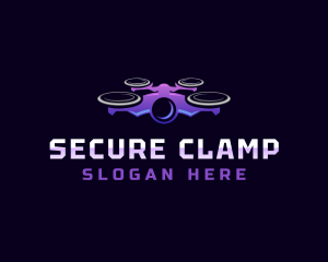 Drone Surveillance Security logo design