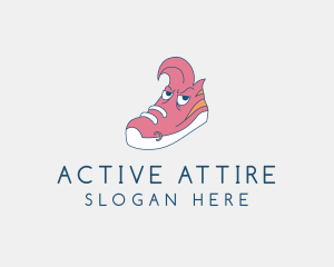 Sportswear - Punk Sneakers Footwear logo design