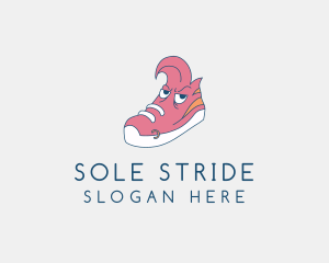 Sneaker - Punk Sneakers Footwear logo design