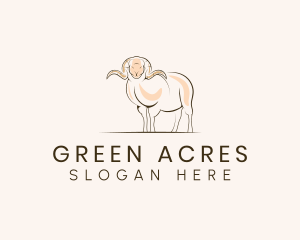 Sheep Animal Ranch logo design