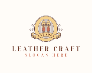 Leather - Oxfords Leather Shoes logo design