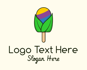 Popsicle Stick Leaf Logo