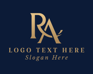 Studio - Corporate Firm Letter R & A logo design