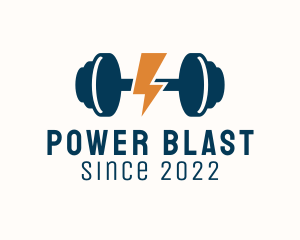 Electric Power Weight Lifting  logo design