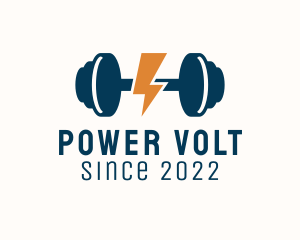 Electric Power Weight Lifting  logo design