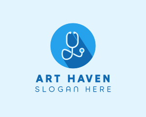 Medical Doctor Stethoscope logo design