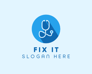 Medical Doctor Stethoscope logo design