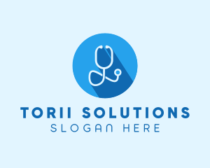 Medical Doctor Stethoscope logo design