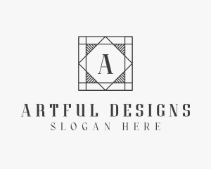 Retro Art Deco logo design