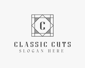 Retro Classic Art Deco logo design