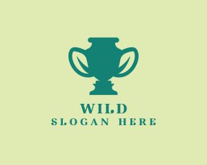 Leaf Trophy Vase Logo