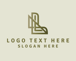 Advertising - Modern Letter L Company logo design