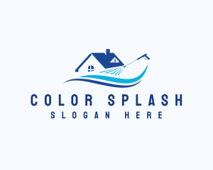 Power Wash Wave logo design