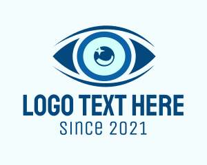 Eye Drops - Optical Contact Lens logo design