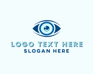 Eye Drops - Optical Contact Lens logo design