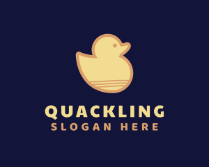 Duckling - Yellow Cute Duckling logo design