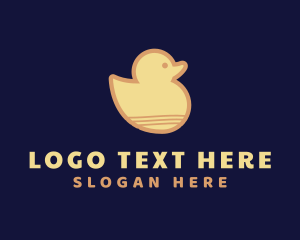 Animal - Yellow Cute Duckling logo design