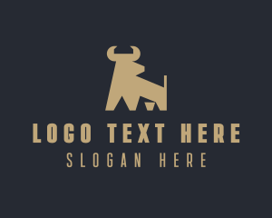 Premium - Deluxe Bull Company logo design