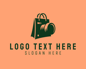 Camera App - Camera Shopping Bag logo design