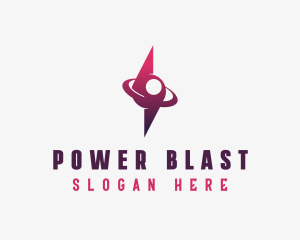 Lightning Power Bolt logo design