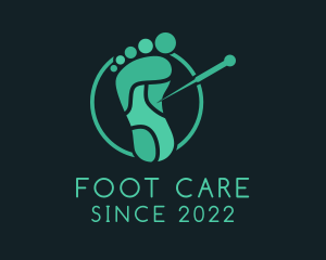 Foot Acupuncture Treatment  logo design