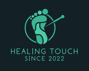 Foot Acupuncture Treatment  logo design