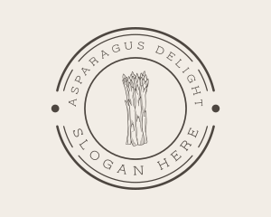 Asparagus - Organic Asparagus Market logo design