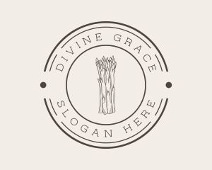 Olive Leaves - Organic Asparagus Market logo design