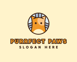 Cute Cat Character  logo design