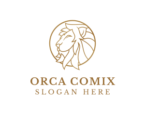 Luxury Lion Animal Logo